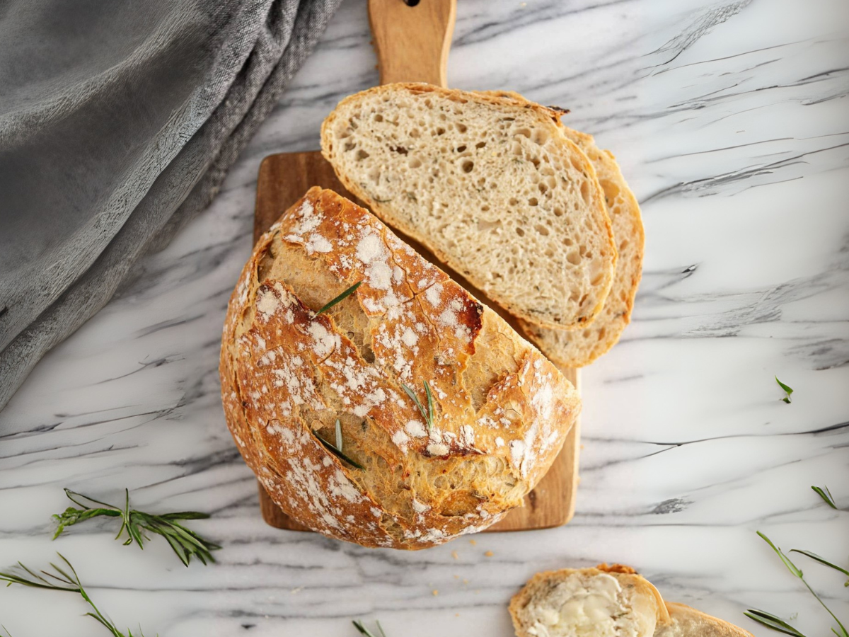Roasted Garlic & Rosemary Sourdough